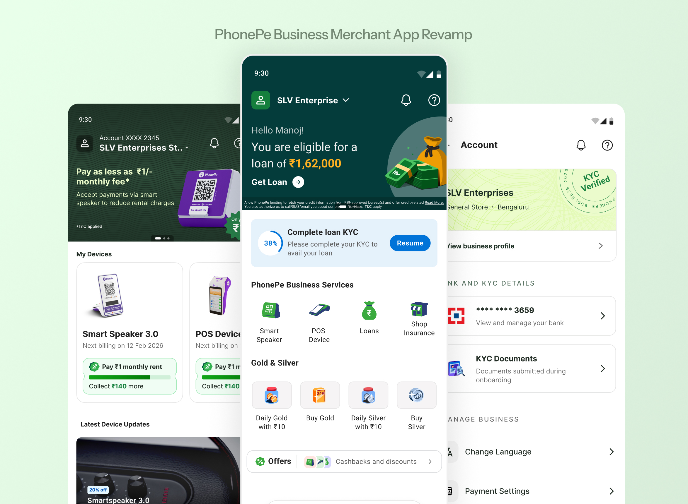 PhonePe Business merchant app revamp
