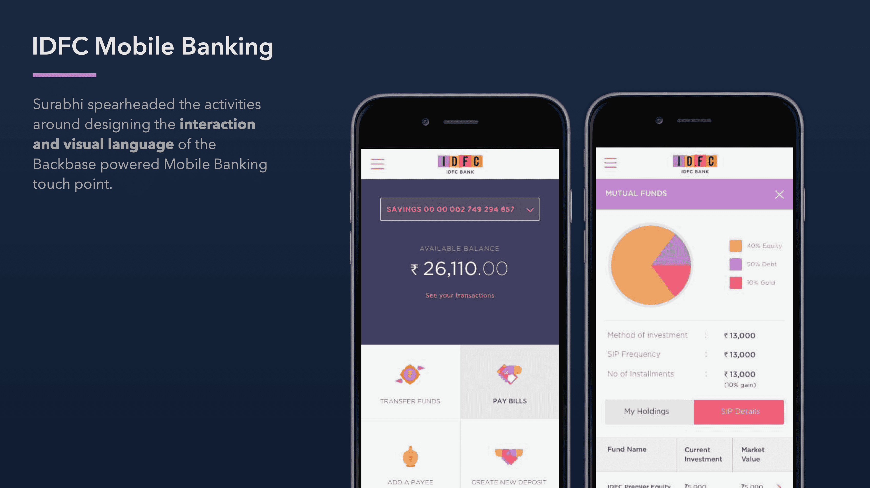Enterprise banking experience
